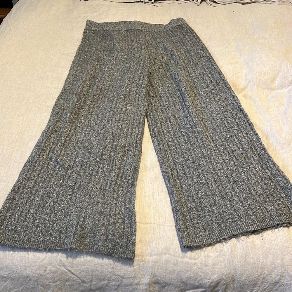Knit wide leg pants, very warm and cozy